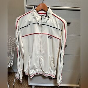Vintage Fila White w/stripes Red Men's /Womens Jacket